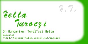 hella turoczi business card